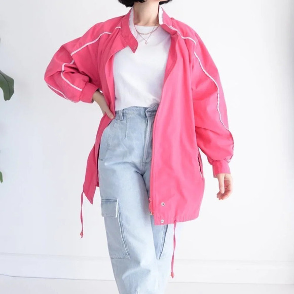 Vintage ISPO Pink Lightweight Jacket Size  Medium - Picture 1 of 12